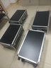 驰明便携滑轮拉杆箱铝合金工具箱 五金仪器设备箱 定制模型收纳运输箱 030黑色空箱万向轮65x40x25cm 实拍图