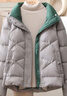 雅鹿2026新款轻薄羽绒服女舒适大码简约百搭短款立领潮流宽松女士外套 灰色 M 推荐100-120斤 实拍图
