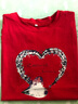 尚涛短袖t恤女夏季女装新款韩版宽松显瘦休闲体恤女上衣打底衫 红色-爱心星空 2XL 建议120-130斤 实拍图