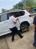 益力恒汽车杠杆式移车器液压挪车器机械拖车器移车神器物业小区挪车神器 3吨简配红色四个 实拍图