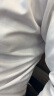 BLUE LITTLE WHITE 长袖衬衫男商务白衬衫修身男士正装工装免烫大码职业装抗皱衬衣 纯白色【快速到货 39（115斤-130斤） 晒单实拍图