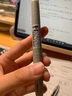 斑马牌中性笔jjz66速干按动太空舱低重心blen水笔0.38签字学生考试顺滑红黑笔0.5减振静音笔芯刷题高颜值 白杆黑芯（0.5mm） 实拍图