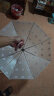 JOY&DOGA晴雨两用伞长柄透明雨伞蜜桃粉图案创意雨伞  晒单实拍图