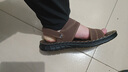 蜻蜓牌夏季皮凉鞋男士真皮休闲凉拖两穿大码防水软底户外穿开车沙滩鞋男 深棕色 运动鞋码，脚宽胖选大一码 44 实拍图