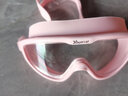 佑游泳镜防水防雾高清近视男女士大框游泳眼镜儿童潜水泳帽套装备 透明粉色+樱花泳帽套装 平光 实拍图