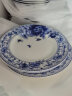 煜乾盘子菜盘餐盘家用青花瓷景德镇陶瓷骨瓷汤盘饭盘釉中彩蝴蝶兰圆形 6英寸平盘 实拍图