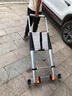 加多奇2米到8米伸缩梯加厚铝合金多功能伸缩梯家用直梯升降阁楼梯工程梯 升级伸缩直梯5.3米（带平带轮） 实拍图