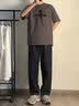 真维斯（Jeanswest）裤子男2026秋季新款美式休闲百搭直筒裤男士牛仔裤青少年长裤 实拍图