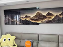 俏董婆现代轻奢客厅沙发背景墙装饰画2025新款叠加画极简高级感挂画 01款-背有靠山 总长150【晶瓷+铝合金框】 实拍图