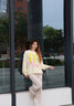 莫代尔香蕉运动裤女春秋款2025新款宽松休闲窄版阔腿裤美式爵士跳舞卫裤 杏色【常规款】 L码【建议110-125斤】 实拍图