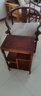 老总红木家具非洲花梨（学名：刺猬紫檀）圈椅中式实木太师椅三件套官帽茶椅客椅主人椅 实木椅子三件套 实拍图
