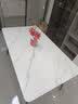 顾家家居（KUKA）现代简约岩板餐桌椅家用饭桌1.6M餐厅家具桌子方桌DS7178T/7176T 1.4M餐桌【满托帝王冷翡翠】【清仓】 实拍图