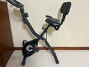 雷克 室内动感单车家用磁控健身车静音可折叠卧式运动自行车健身器材 BC22002海军蓝（带心率无拉绳） 实拍图