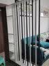 爱儿舒（LOVSSU）客厅玄关柜家用屏风隔断墙落地北欧轻奢小户型入户门厅铁艺靠墙架 长120宽30cm暖白+黑管（含9根） 实拍图