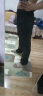 唐号  休闲裤子男冰丝速干裤男女夏季薄款弹力透气宽松户外运动长裤 黑色直筒 XL 实拍图