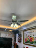 钻石牌吊扇灯风扇灯餐厅吊灯具LED客厅饭厅卧室装饰带灯风扇复古美欧式 42寸遥控变频+铁叶五灯一级能效 实拍图