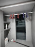 皆美（Jiemei）免打孔伸缩杆晾衣杆浴室卫生间架浴帘杆窗帘杆衣柜杆支撑杆 伸缩杆-时尚白 1.1米-1.6米（配10环） 实拍图
