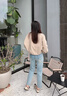 对白气质立领短款风衣外套女2025春装新款抽绳高级感通勤皮衣夹克 浅摩卡 M 实拍图