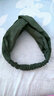 KASIYU 韩版时尚鹿皮发箍女洗脸发带洗漱化妆头箍女运动束发带发松紧带发饰百搭款头巾 墨绿色 实拍图