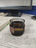 然也（RAE）玻璃茶杯子胡桃木隔热加厚喝品茗杯喝水杯灰色150mlAB-02 实拍图