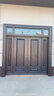 别墅大门农村自建房玻璃铜门铸铝门进户入户门防盗门锌铁合金仿铜门 LB-8958 实拍图