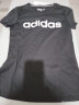 adidas阿迪达斯短袖女T恤女装 夏新款运动服棉质舒适休闲上衣高尔夫T恤 纯棉黑色 GP7138 M(165/88A) 实拍图