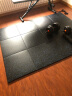 睿致（RECHFIT） 健身房地垫运动地胶哑铃杠铃力量区减震隔音防滑防砸橡胶地板 平底款50*50*1.5cm/片 实拍图