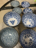 美浓烧 美浓烧日式和风饭碗汤碗拉面碗大号家用复古碗餐具陶瓷 6.0英寸蓝华15.6CM*8.3CM 实拍图