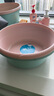 茶花塑料洗脸盆家用洗衣盆洗脚盆加深加厚学生宿舍面盆盆子旅行塑料盆 小号淡粉色 33cm 实拍图