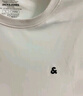 杰克·琼斯（JACK&JONES）25年男装T恤男夏季T恤舒适男士短袖凉感多色上衣纯色水洗不易走形 A01本白色 M 实拍图