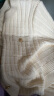 三彩2024春季新款圆领短款香风华夫格针织衫毛衣长袖开衫气质女 奶白 165/88A/L 晒单实拍图