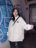 春秋冬季羽绒棉马甲男士宽松潮牌背心外穿坎肩男马夹保暖外套女 AD9957白色 L （建议90-110斤） 实拍图