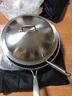 皖骄子304不锈钢炒锅无涂层圆底尖底炒锅 五层钢健康燃气凹面电磁炉通用 316材质38cm长柄无耳锅内径 36cm 实拍图