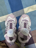 JEEP吉普儿童春秋款皮面运动鞋女童3-14岁潮款跑步鞋 粉紫28 实拍图