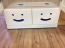 儿童小衣柜两开门木质衣橱婴儿宝宝房实木储物柜矮经济型五斗挂衣 80*48*120蓝色 实拍图