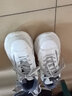卡帝乐鳄鱼男鞋冬季棉鞋男老爹鞋子男士时尚休闲运动鞋 40995M 白灰加绒 41 实拍图