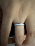Colaivkloia情侣戒指男女对戒925银开口婚戒首饰520情人节生日礼物送男女友 JZ9044【银色女款开口】 实拍图