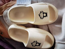 BAIHOU白猴夏天可爱男女拖鞋踩屎感居家厚底室内凉拖鞋 003白色40-41 实拍图
