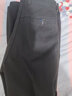 悦景圣秋冬厚款2件装纯棉宽松中老年休闲裤高腰深档抗皱西装裤款爸爸裤 N秋冬黑色和灰色  厚款 32 2尺5  120斤 实拍图