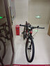 云宵自行车成人山地自行车学生变速赛车双减震单车铝合金单车学生车 顶配钢架辐条轮-黑红-非减震 26寸21速【160-180cm】 实拍图