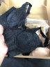 美容院内衣女聚拢女调整型文胸 收副乳上托定型防下垂五排扣高侧比内衣薄款无海绵无钢圈文胸 黑色（套装） 75B=34B 实拍图