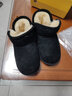 B.Duck小黄鸭童鞋男童棉靴宝宝长毛绒加厚短靴小童大棉鞋6803黑色30 实拍图