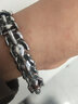 芯奢龙骨手链男士潮流嘻哈韩版学生手环龙形本命年手饰纪念生日礼物 银色 实拍图