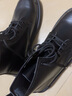 井迈【牛皮】真皮马丁靴男高帮皮鞋英伦中帮男士工装秋冬款黑色皮靴潮 黑色6孔中帮系带【四季款】 41 标准码 实拍图