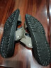 卡帝乐鳄鱼（CARTELO）软皮软底男士凉鞋夏季真皮2024开车两用拖鞋防滑防水防臭沙滩鞋子 灰色 39 实拍图