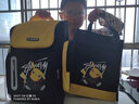 小学生书包男一二三到四五六年级男孩超轻减负护脊儿童双肩背包卡通动漫反夜光女孩大童书包新款结实耐用品牌 黄黑色大号(配单肩包+儿童手表)（建议3-6年级） 实拍图