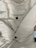 啄木鸟（TUCANO）冬季中长款羽绒服男士大码白鸭绒连帽羽绒服男青年保暖外套男上衣 059中长款米白 2XL (140-160斤） 实拍图