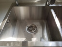 科勒（KOHLER）沃特水槽304不锈钢加厚家用大小槽台上台下家用洗碗盆洗菜盆3581T 3581T双槽（台控落水款） 晒单实拍图