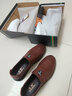 【真牛皮+上线】戈耐休闲皮鞋男士乐福鞋一脚蹬懒人鞋低帮平底鞋防滑春夏透气中年老年人爸爸鞋百搭潮流男鞋 茶色【真皮+手工上线】软底软面 四季款 41码(255MM) 实拍图