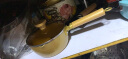 摩登主妇 日式雪平锅小奶锅不粘锅泡面锅宝宝婴儿辅食锅燃气灶通用小锅 茶色锅+盖+网勺3件套 18cm 实拍图